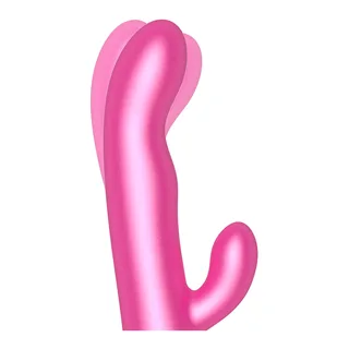 Vibromasseur rabbit Oslo Oninder - vue de profil - Rose