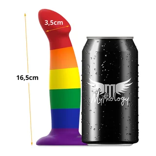 Gode silicone arc-en-ciel rechargeable avec télécommande, autre vue 3