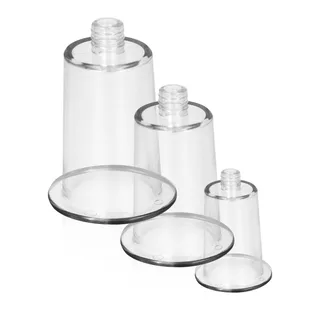 Pompe à seins manuelle noire avec bonnets transparents interchangeables, autre vue 5
