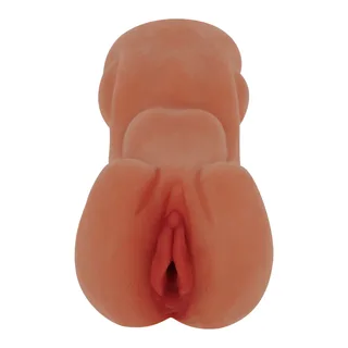 Masturbateur silicone beige relief nœud, autre vue 4