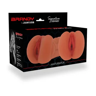 Masturbateur silicone beige relief nœud, autre vue 8