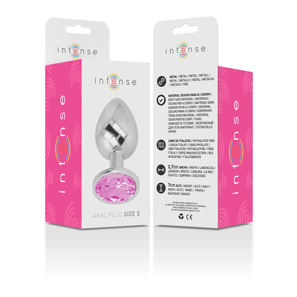 Plug Anal en Métal avec Cristal Violet Intense