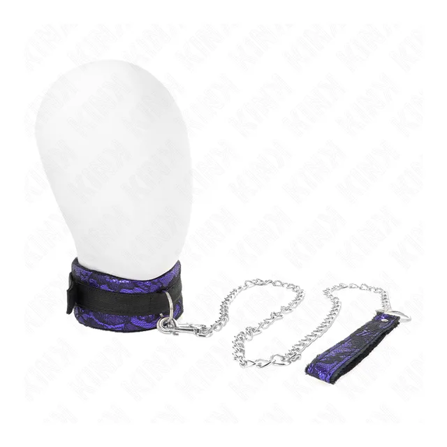 Collier Court Dentelle Velours