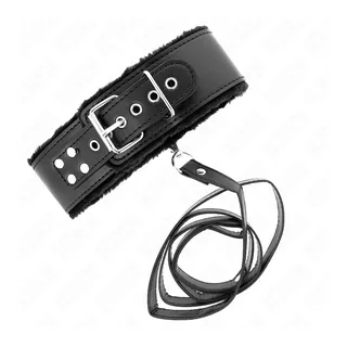Collier Laisse en Cuir à Clous Argentés