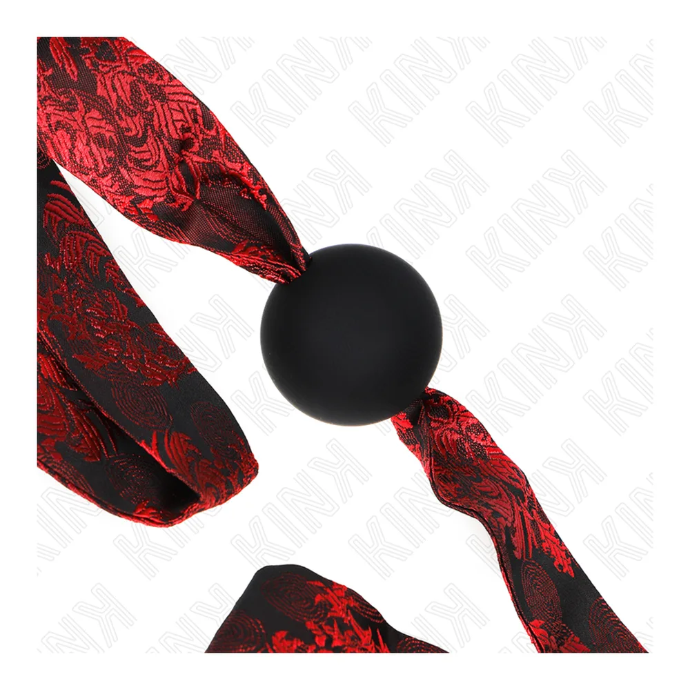 Scandal Boule Gag en Silicone Kink - détail de la texture