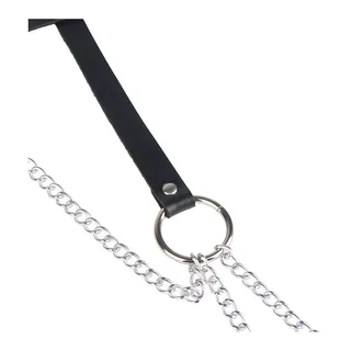 Chaine Bague Cuir Ceinture Subblime - vue de profil