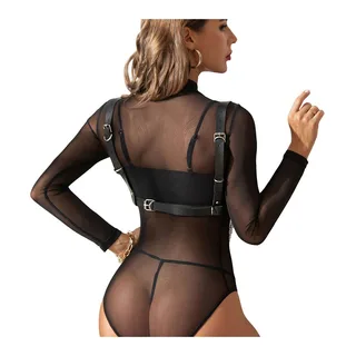 Soutien-gorge Harnais Chaîne Détail Subblime - détail de la texture