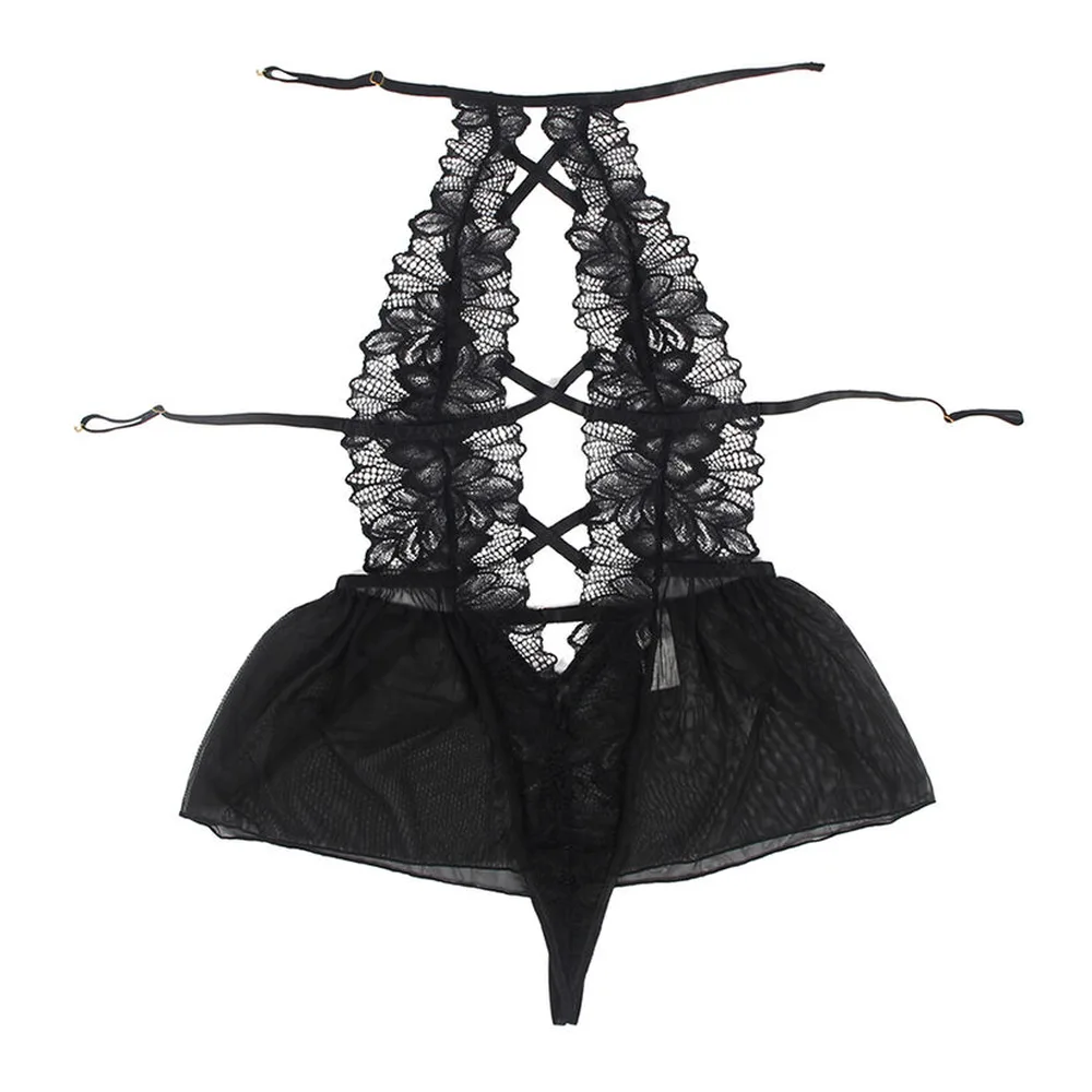 Body résille Teddy Halter Neck Dos Subblime
