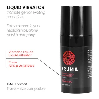 Aphrodisiaque Vibrateur Liquide Glissant Fraise Bruma vue 3