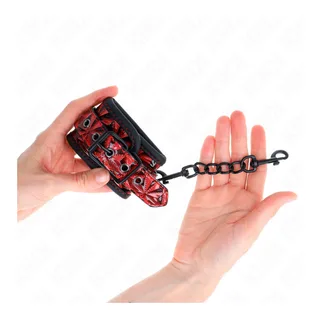 Menottes Motif Diamant Foncé Kink vue 4