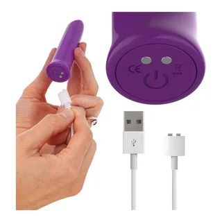 Todrick Bullet Stimulant Clitoridien Intense - vue de dos - Violet