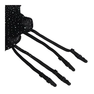 Bodystocking Resille Gants Diamants noir Subblime - accessoires fournis