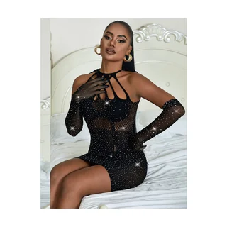 Robe Résille avec Strass Subblime - détail de la texture