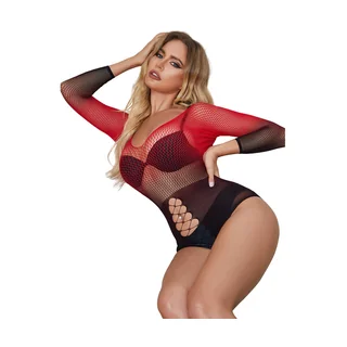 Robe Résille Élastique Manches dégradé rouge Subblime - avec sa base