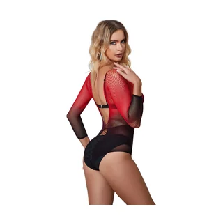 Robe Résille Élastique Manches dégradé rouge Subblime - détail de la commande