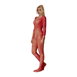 Bodystocking Résille Losanges Manches Subblime - détail de la texture