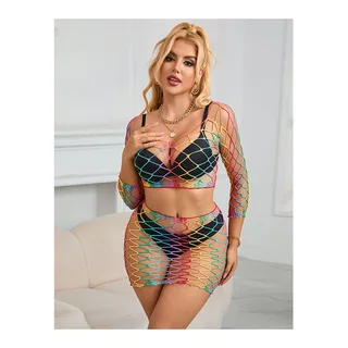 Ensemble 2 Pièces Résille Manches Longues Subblime vue 16
