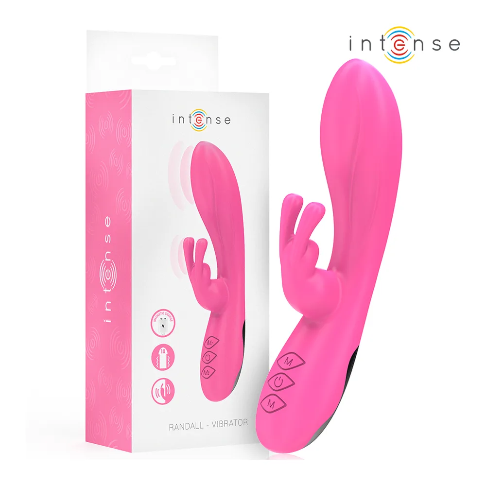 Vibromasseur rabbit silicone rose, bras souple, 10 modes, autre vue 4