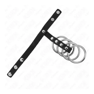 Anneaux péniens Métal Connectés Sangle x Fermeture Kink vue 4