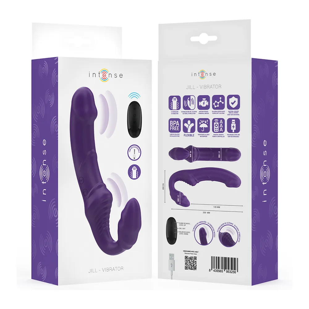 Jill Double Vibrateur Télécommande Intense - détail de la commande