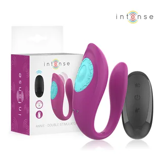 Vibromasseur Annie, sa télécommande et sa boîte