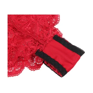 Chemisier de Nuit en Soie et Dentelle + Culotte Subblime - vue de profil