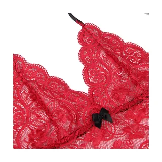Chemisier de Nuit en Soie et Dentelle + Culotte Subblime - accessoires fournis