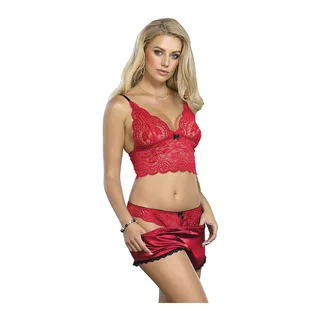 Chemisier de Nuit en Soie et Dentelle + Culotte Subblime - vue en gros plan