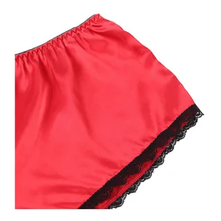 Chemisier de Nuit en Soie et Dentelle + Culotte Subblime - avec sa base