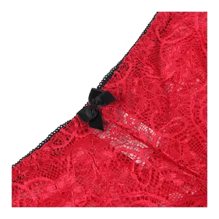 Chemisier de Nuit en Soie et Dentelle + Culotte Subblime - avec son échelle de taille
