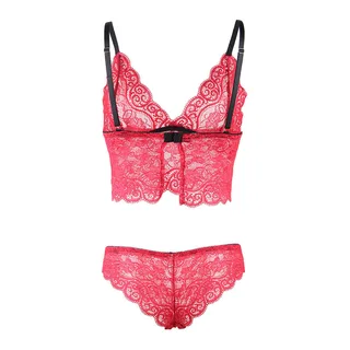 Chemisier de Nuit en Soie et Dentelle + Culotte Subblime - accessoires fournis