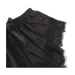Chemise de Nuit Décontractée en Soie + Pantalon noir Subblime - accessoires fournis
