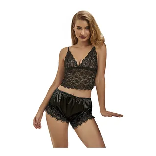 Chemise de Nuit Décontractée en Soie + Pantalon noir Subblime - détail de la commande