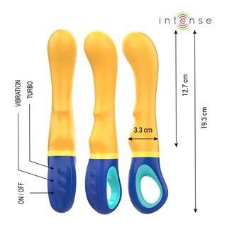 Vibromasseur Point G silicone beige courbe étanche, autre vue 2