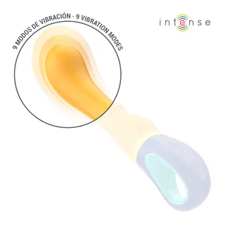 Vibromasseur Point G silicone beige courbe étanche, autre vue 5