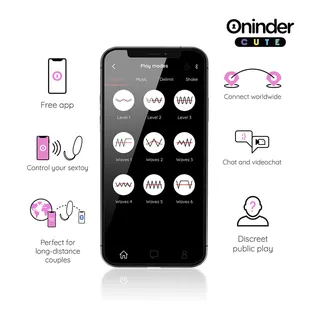 Oeuf Vibrant Rotatif 360° Oninder Cute vue 7