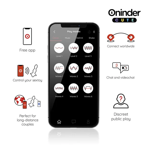 Plug anal connecté Love Butt Oninder Cute