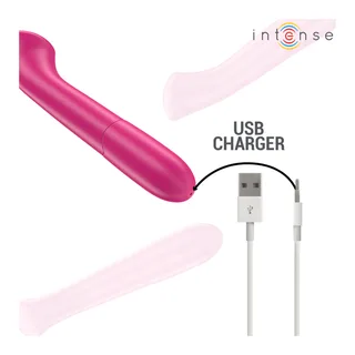 Vibromasseur Intense Paty et son câble de recharge USB