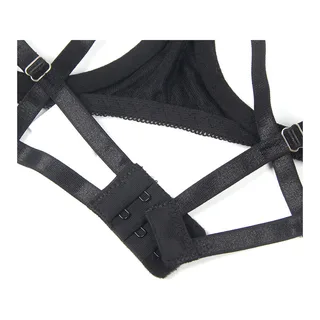 Ensemble Soutien-gorge avec Noeud Noir Réglable Subblime vue 37