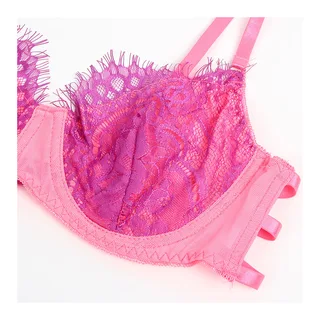 Ensemble Soutien-gorge Dentelle et Liens Jarretelles vue 9