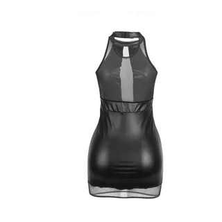 Robe Dos Nu avec Transparences Noire Subblime - vue en gros plan