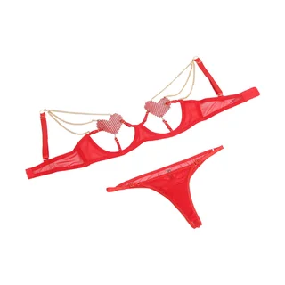 Ensemble Soutien-gorge avec Chaînes et Coeur Subblime vue 5