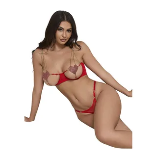 Ensemble Soutien-gorge avec Chaînes et Coeur Subblime vue 12