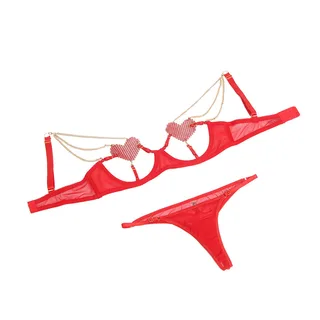 Ensemble Soutien-gorge avec Chaînes et Coeur Subblime vue 15
