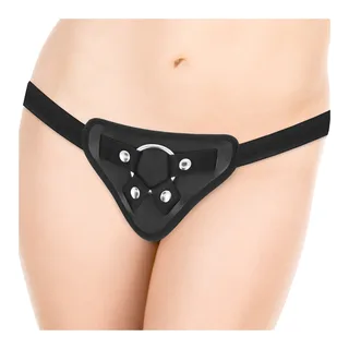 Toys Harnais Dong Silicone Delta Club - détail de la texture - Violet