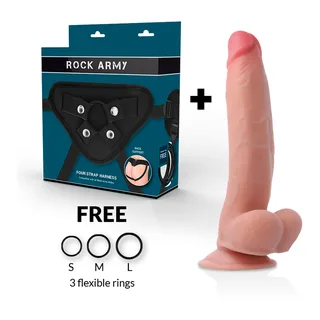 Leopard Double Densité harnais + léopard Rock Army - avec son échelle de taille