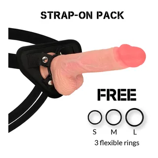 Gode Spitfire Harnais Silicone Réaliste Rockarmy vue 9