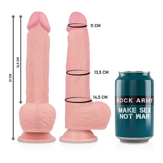 Gode Spitfire Harnais Silicone Réaliste Rockarmy vue 11