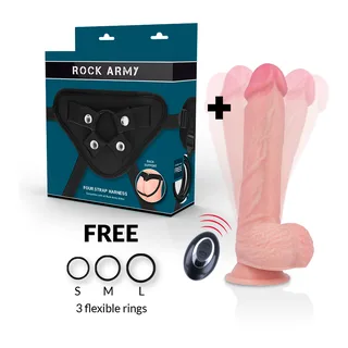 Apache Harnais Vibrant Rock Army - avec son échelle de taille