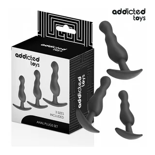 Lot de 3 Plug Anaux Modèle 1 Addicted Toys vue 3